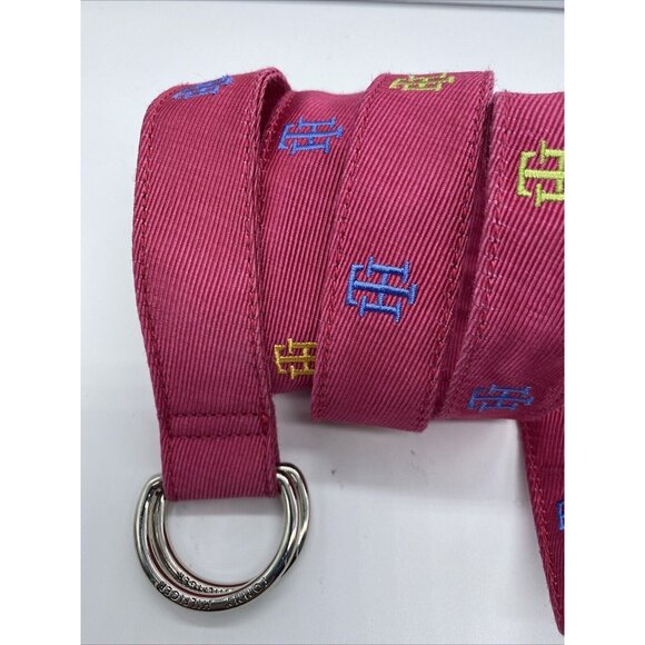 Tommy Hilfiger Accessories - Tommy Hilfiger Women's Pink Nylon D Ring Belt Size M 43"End to End